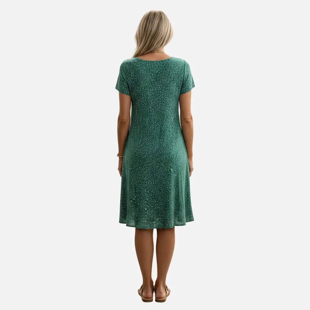 Laurior | Robe midi à pois pour femme, coupe décontractée et légère