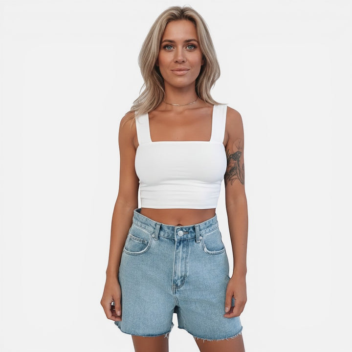 Laurior | Débardeur court ajusté pour femme, idéal pour l'été