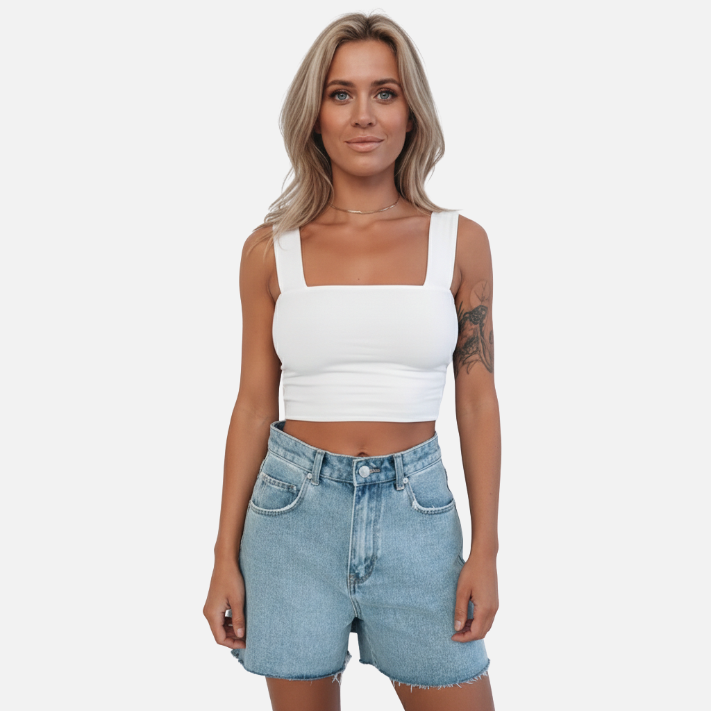 Laurior | Débardeur court ajusté pour femme, idéal pour l'été