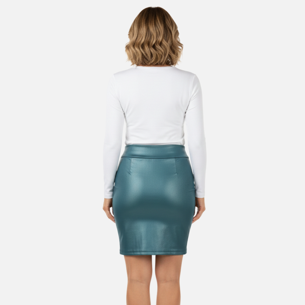 Laurior | Jupe slim en simili cuir pour femme, idéale pour sortir le soir