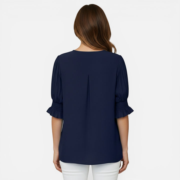 Laurior | Blouse élégante en mousseline pour femmes, idéale pour le bureau