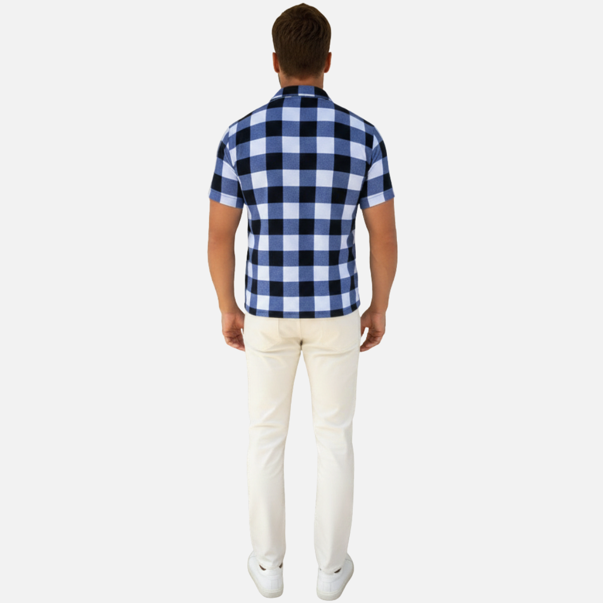 Laurior | Chemise à carreaux légère pour homme en acétate – été