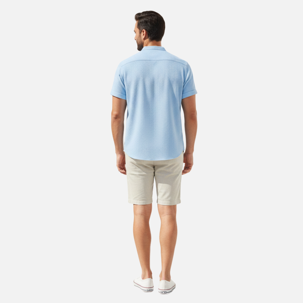 Laurior | Chemise d'été décontractée pour homme coupe ample respirante