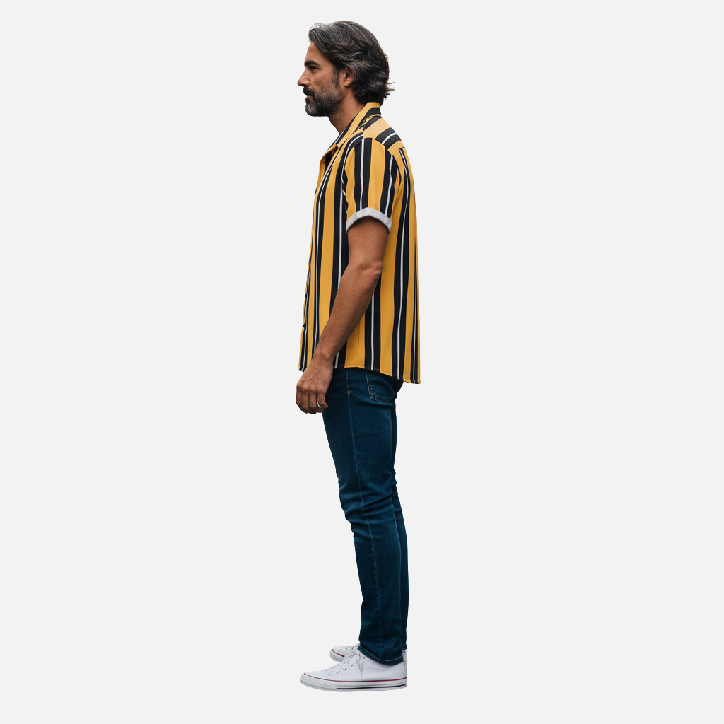 Laurior | Chemise d'été en coton pour homme – Coupe ample, style décontracté et respirant