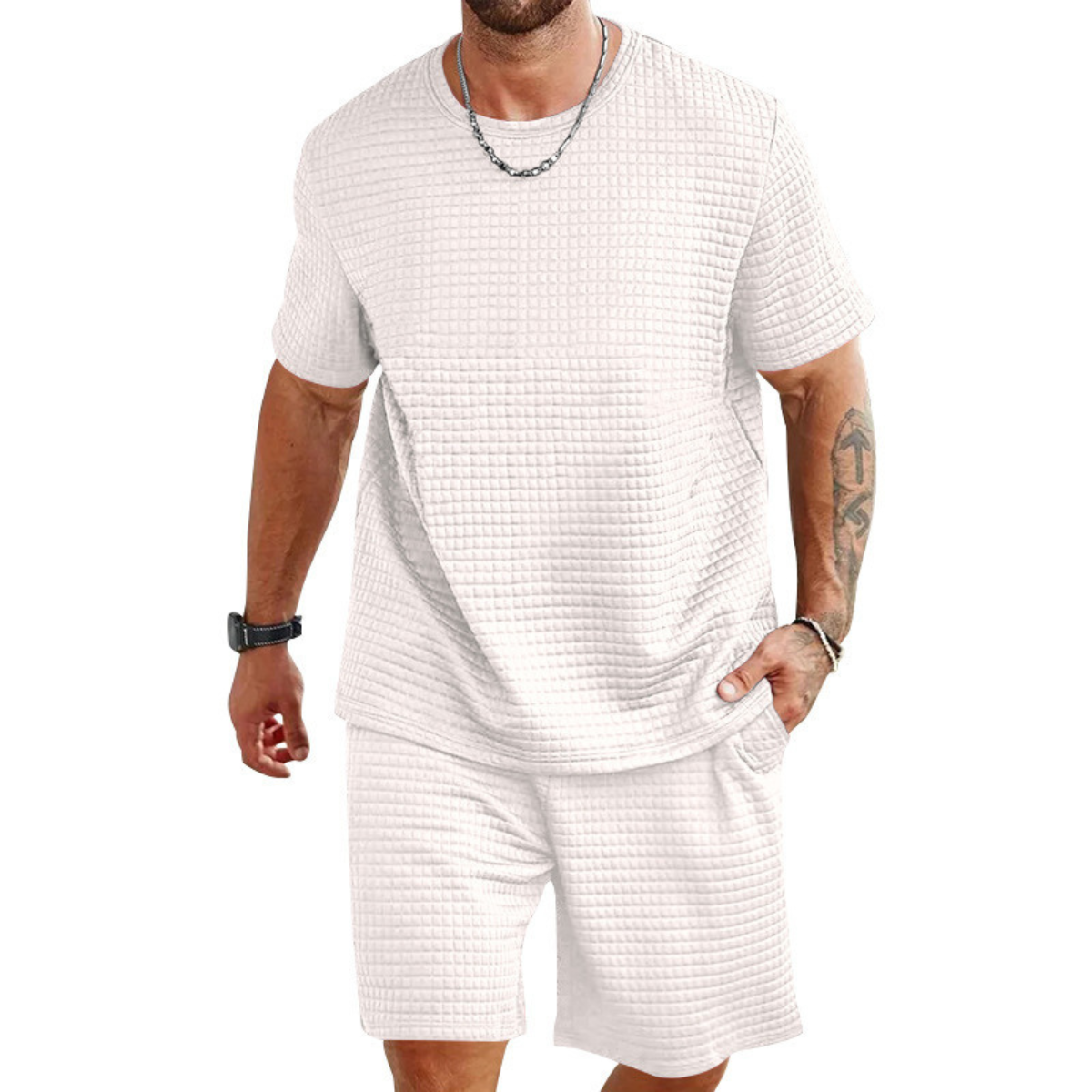 Laurior | Ensemble d’Été Léger Homme T-Shirt et Short