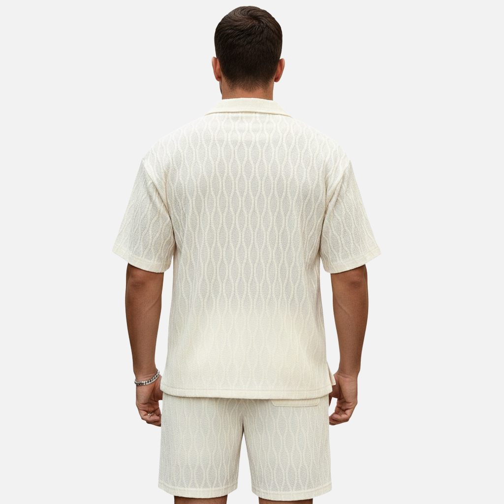 Laurior | Ensemble deux pièces pour homme pour l'été chemise légère et short