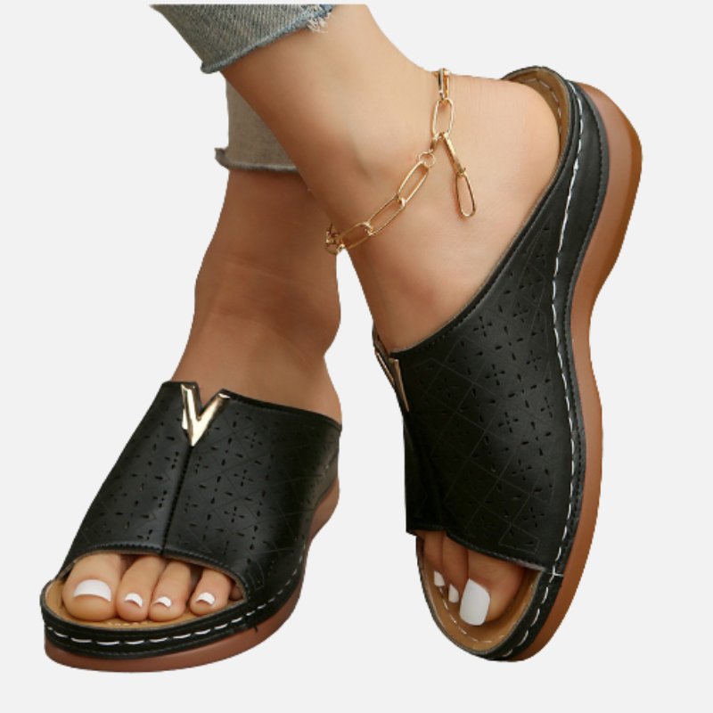 Laurior | Sandales Compensées Femme Plateforme Usage Quotidien