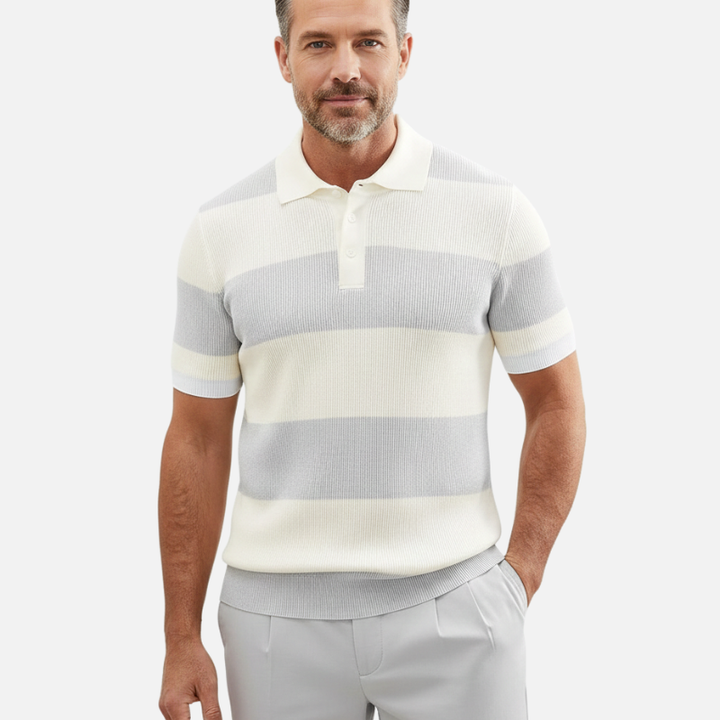 Laurior | Pull polo d'été pour homme, style revers léger
