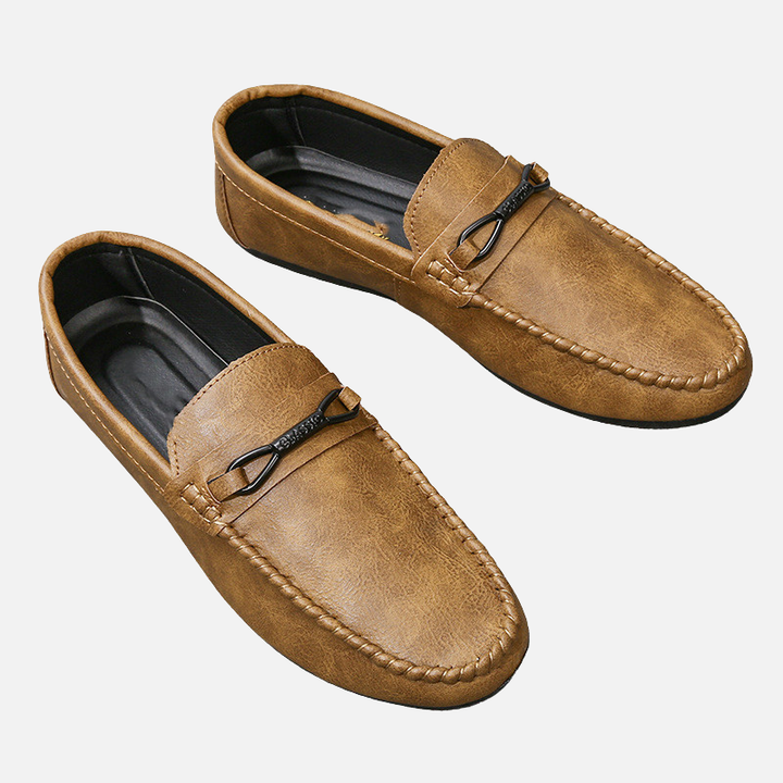 Laurior | Chaussures décontractées homme en simili cuir respirant