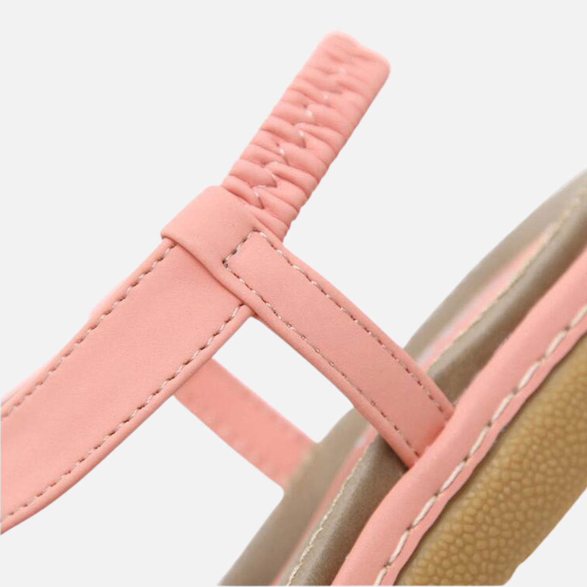 Laurior | Sandales plateforme décontractées pour femme avec bride à la cheville