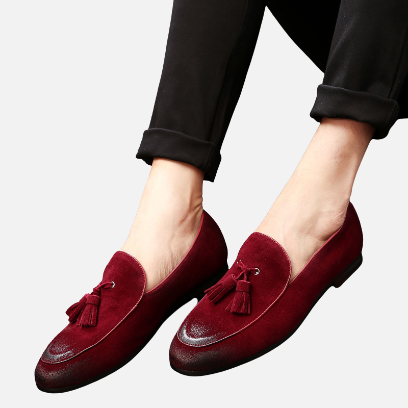 Laurior | Mocassins à Glands en Daim – L'Élégance Moderne et Confort Suprême Homme