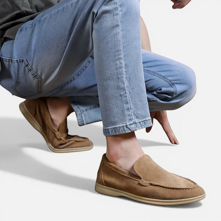 Laurior | Mocassins en daim pour homme – Chaussures de luxe souples et confortables