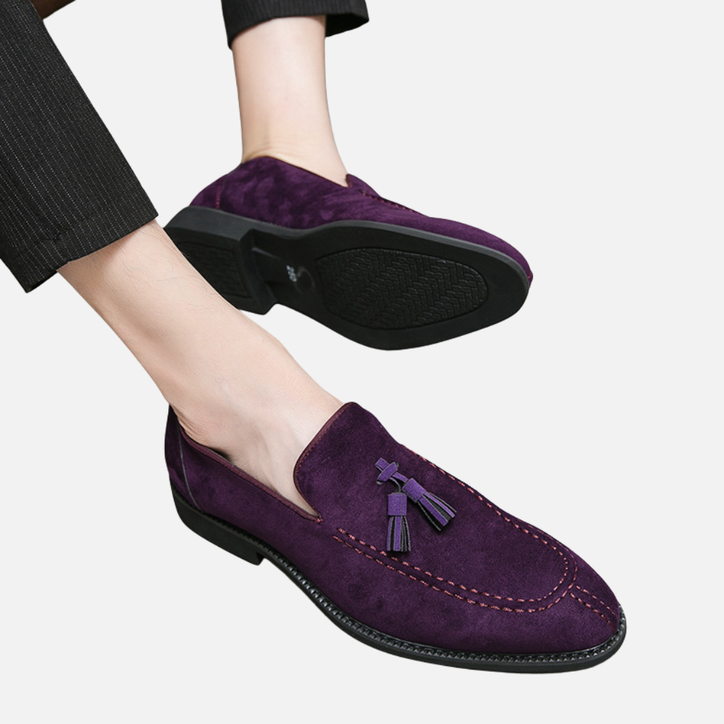 Laurior | Chaussures en daim antidérapantes pour homme, coupe respirante