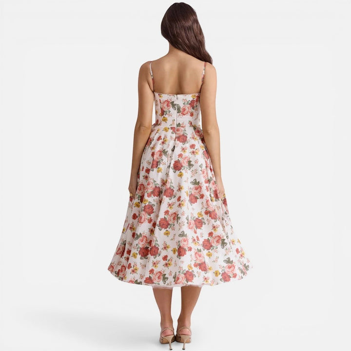 Laurior | Robe longue formelle pour femme, élégante et légère, tenue de soirée vue arrière.