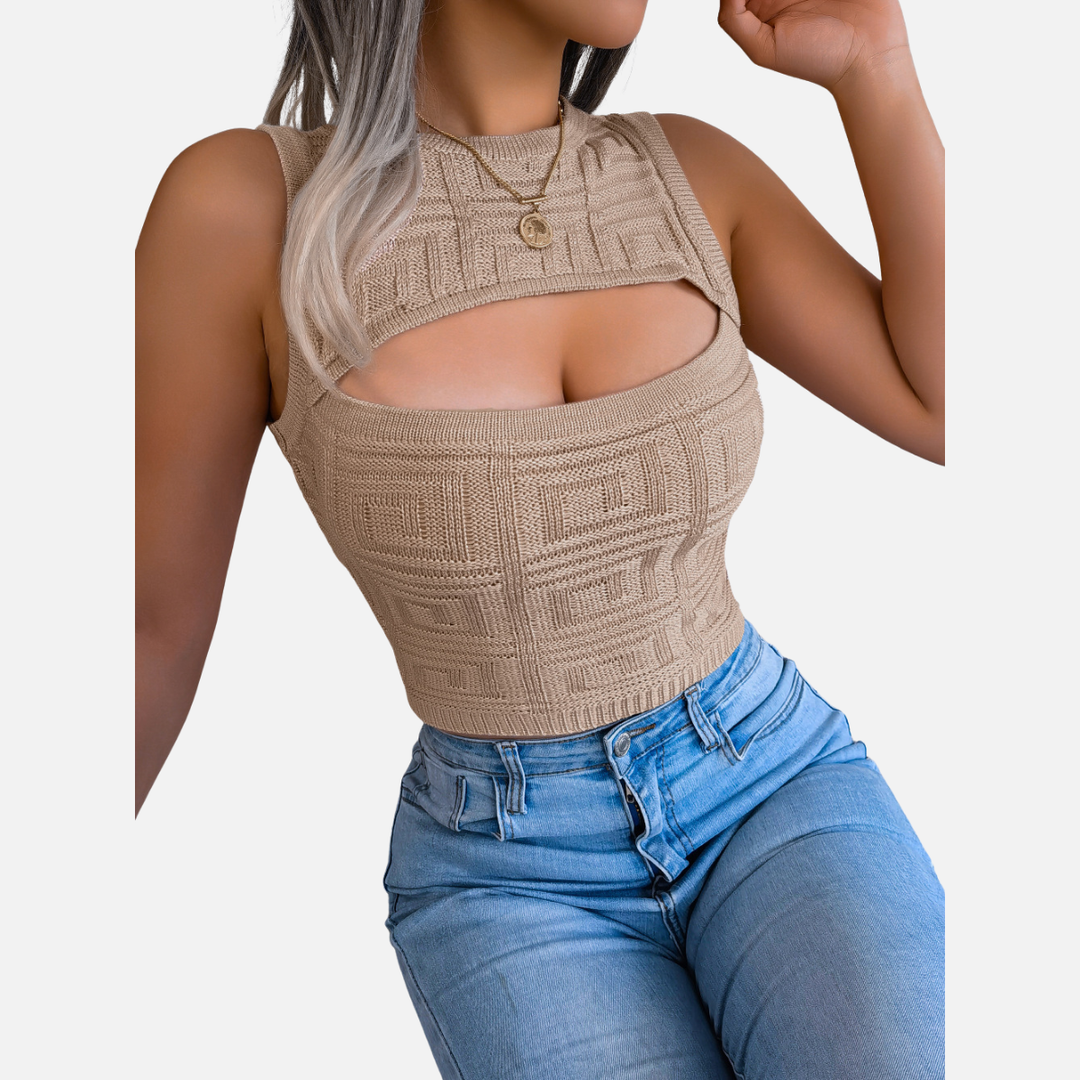 Laurior | Top court respirant pour femme coupe ajustée