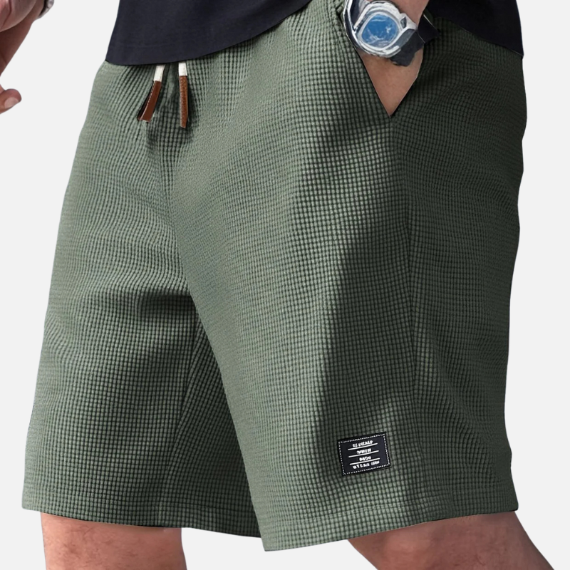 Laurior | Short en Maille Homme Doux Structuré Style Décontracté