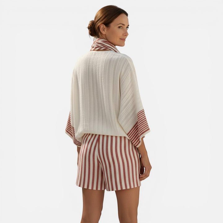 Laurior | Ensemble lounge pour femme avec écharpe – Coupe décontractée