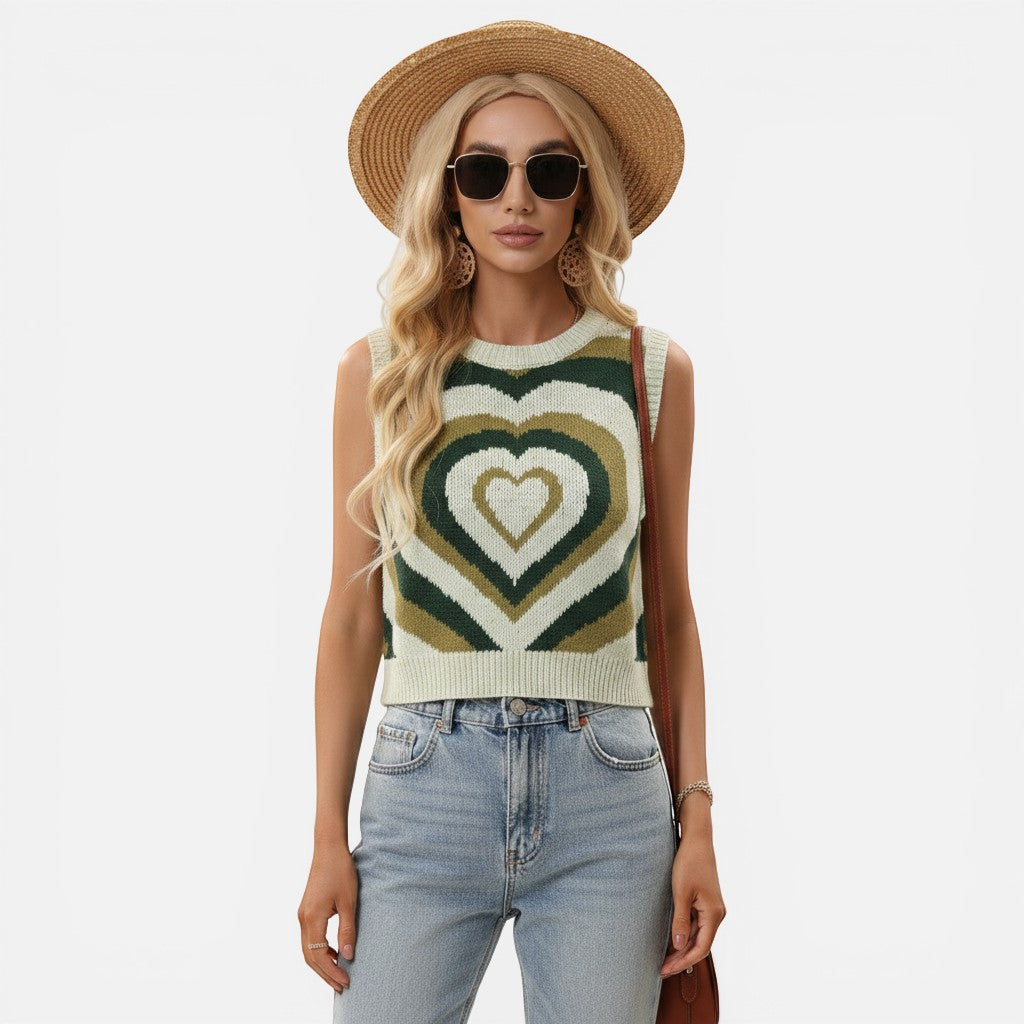 Laurior | Débardeur ajusté en tricot pour femme pour l'été