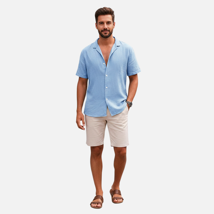 Laurior | Chemise ample en légère en coton pour homme, respirante pour l’été
