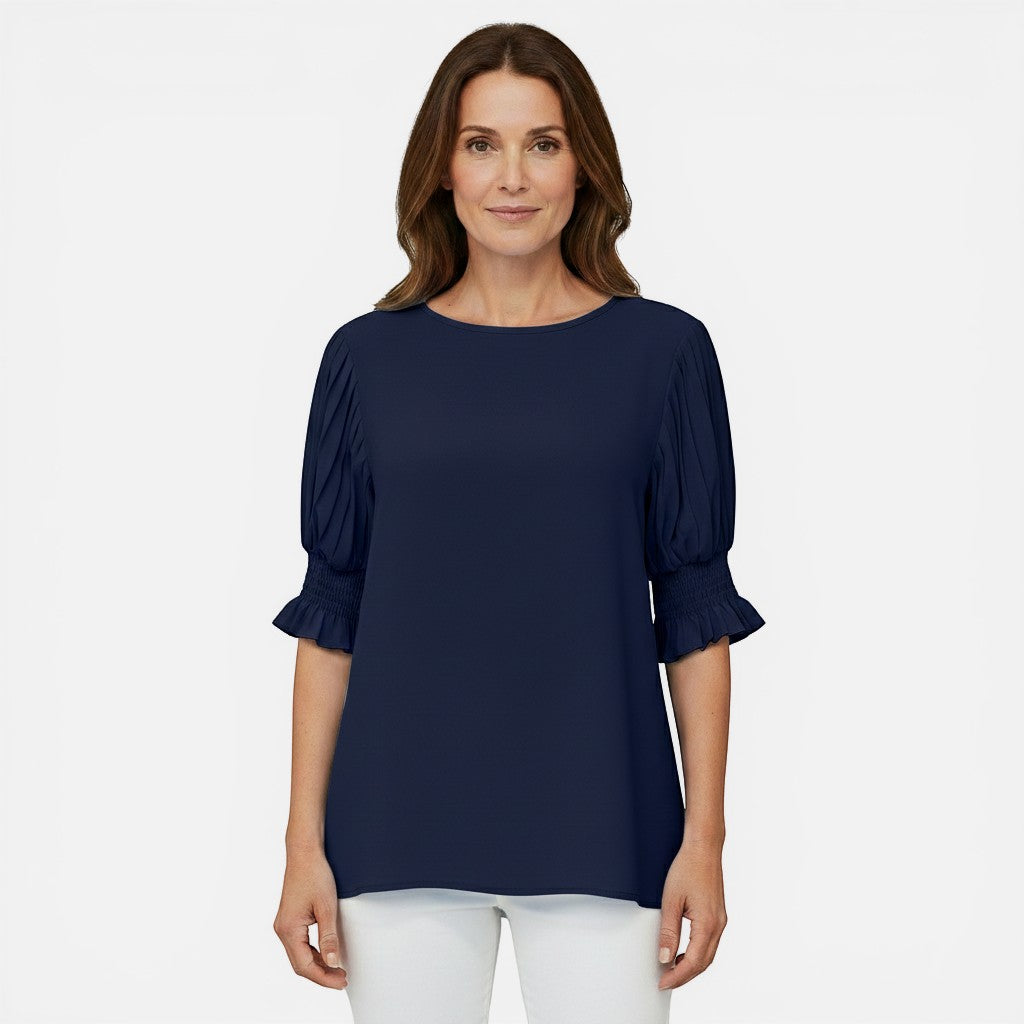 Laurior | Blouse élégante en mousseline pour femmes, idéale pour le bureau