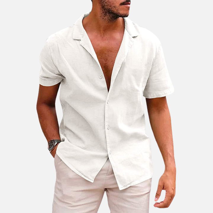 Laurior | Chemise ample en légère en coton pour homme, respirante pour l’été