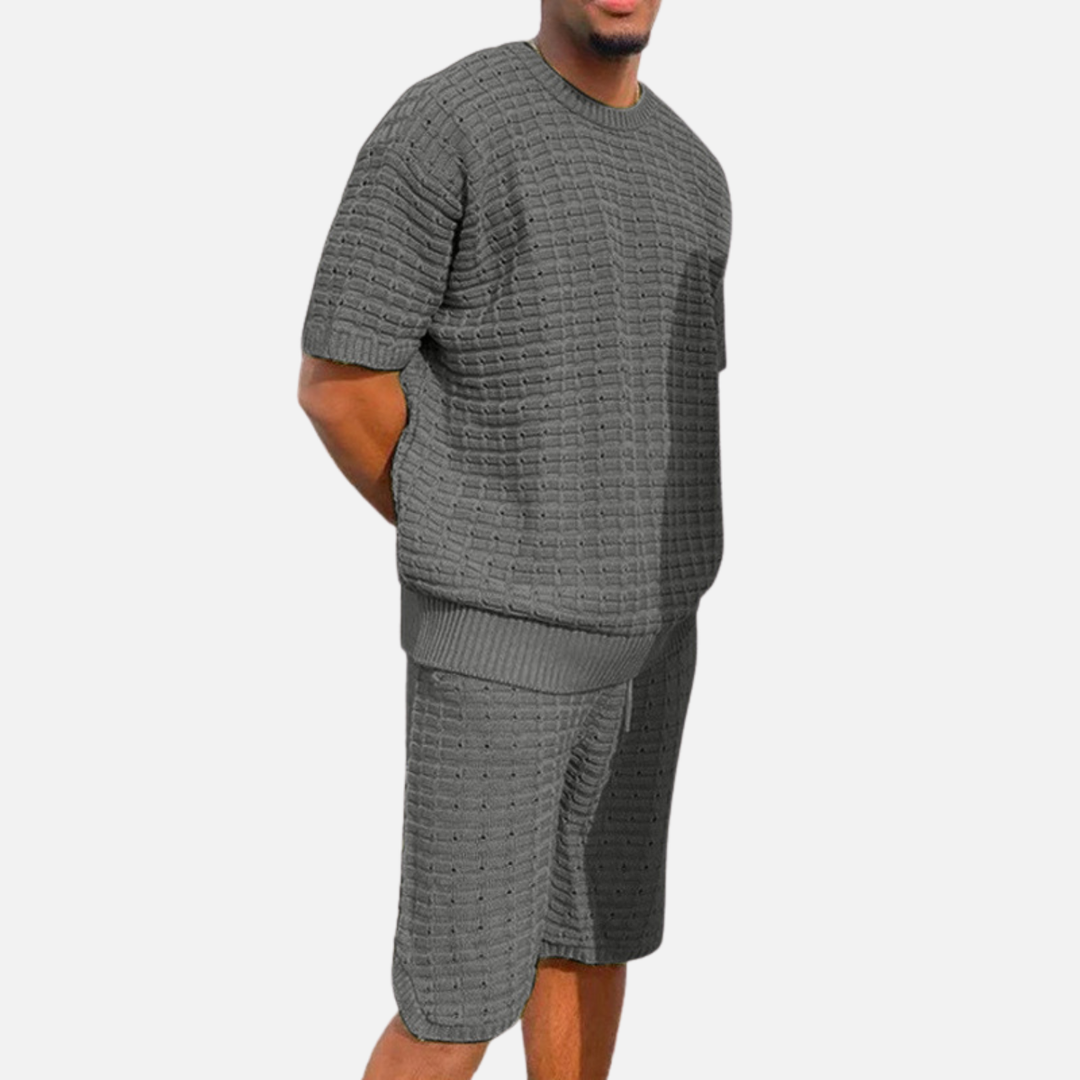 Laurior | Chemise et short d’été coupe ample pour homme