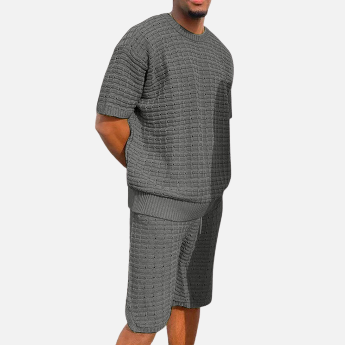 Laurior | Chemise et short d’été coupe ample pour homme