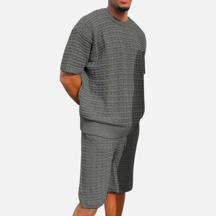Laurior | Chemise et short d’été coupe ample pour homme