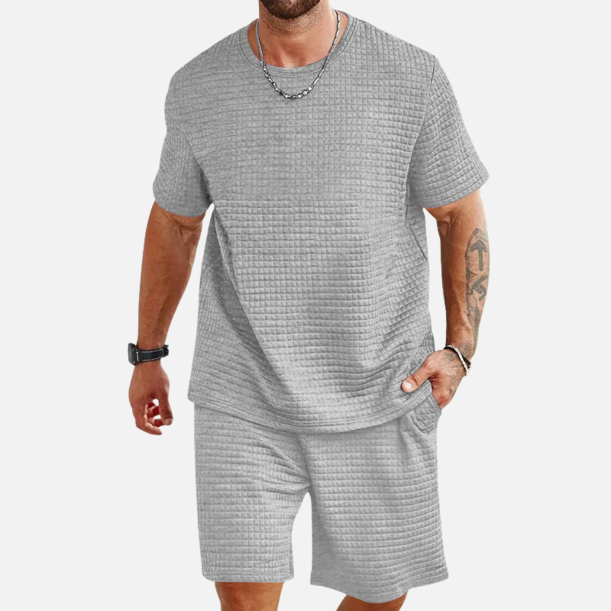 Laurior | Ensemble d’Été Léger Homme T-Shirt et Short