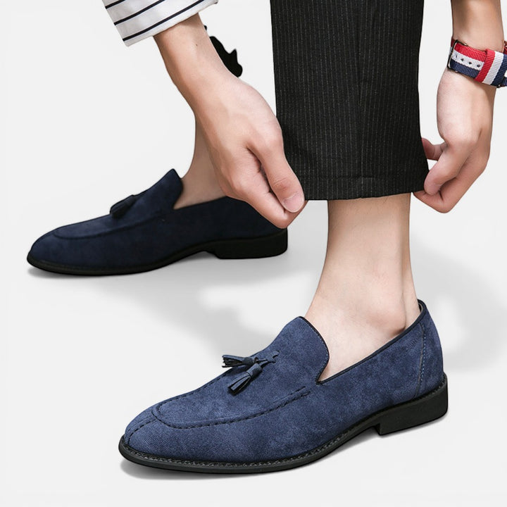Laurior | Chaussures en daim antidérapantes pour homme, coupe respirante