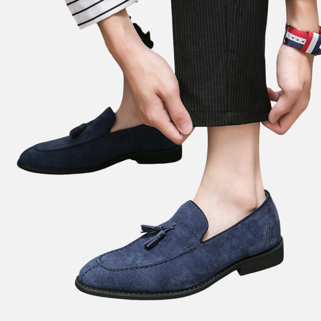 Laurior | Chaussures en daim antidérapantes pour homme, coupe respirante