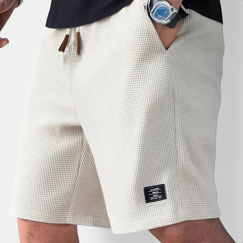 Laurior | Short en Maille Homme Doux Structuré Style Décontracté, conçu pour confort et élégance.