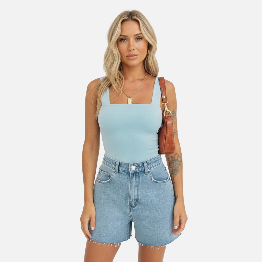 Laurior | Débardeur court ajusté pour femme, idéal pour l'été