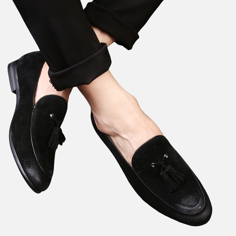 Laurior | Mocassins à Glands en Daim – L'Élégance Moderne et Confort Suprême Homme