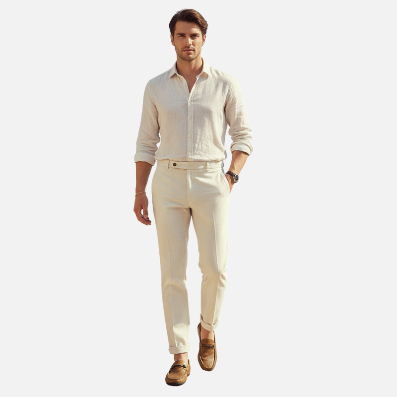 Laurior | Chaussures décontractées homme en simili cuir respirant