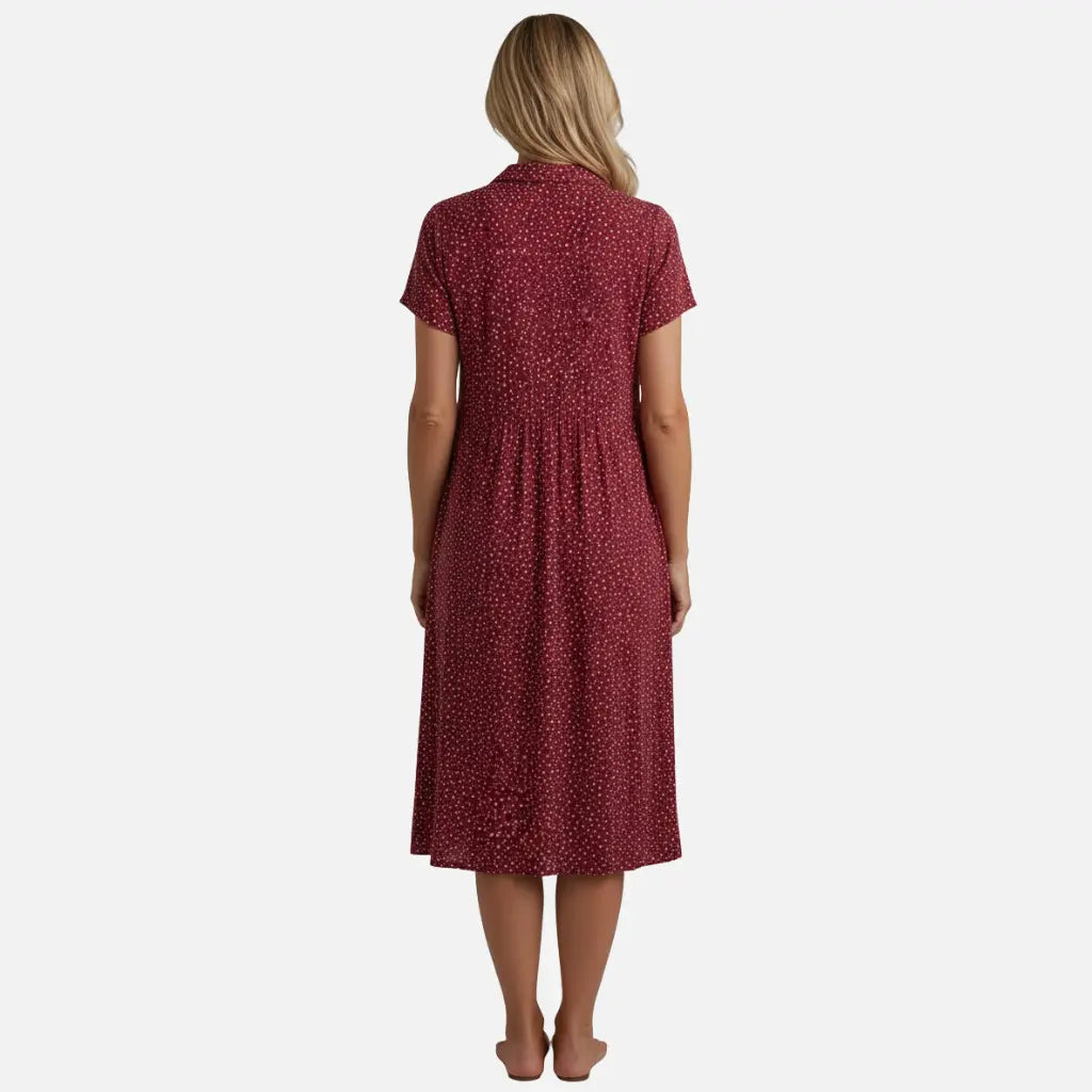 Laurior | Robe midi à pois pour femme, coupe décontractée et légère