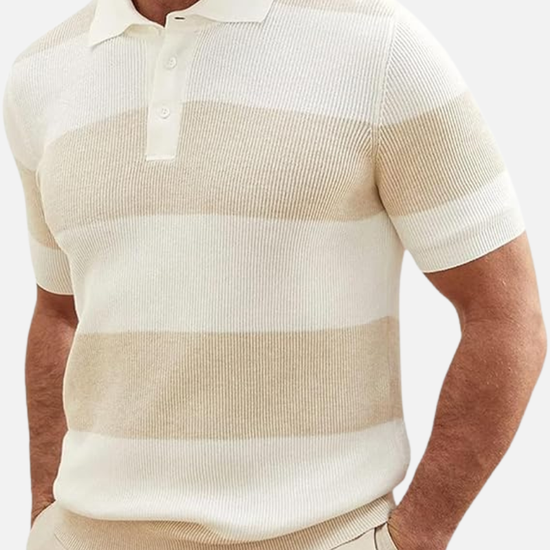 Laurior | Pull polo d'été pour homme, style revers léger