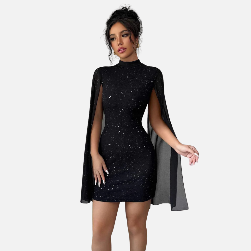 Laurior | Robe de Soirée Formelle en Mousseline avec Perles Coupe Ajustée Femme