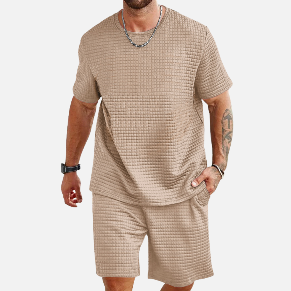 Laurior | Ensemble d’Été Léger Homme T-Shirt et Short