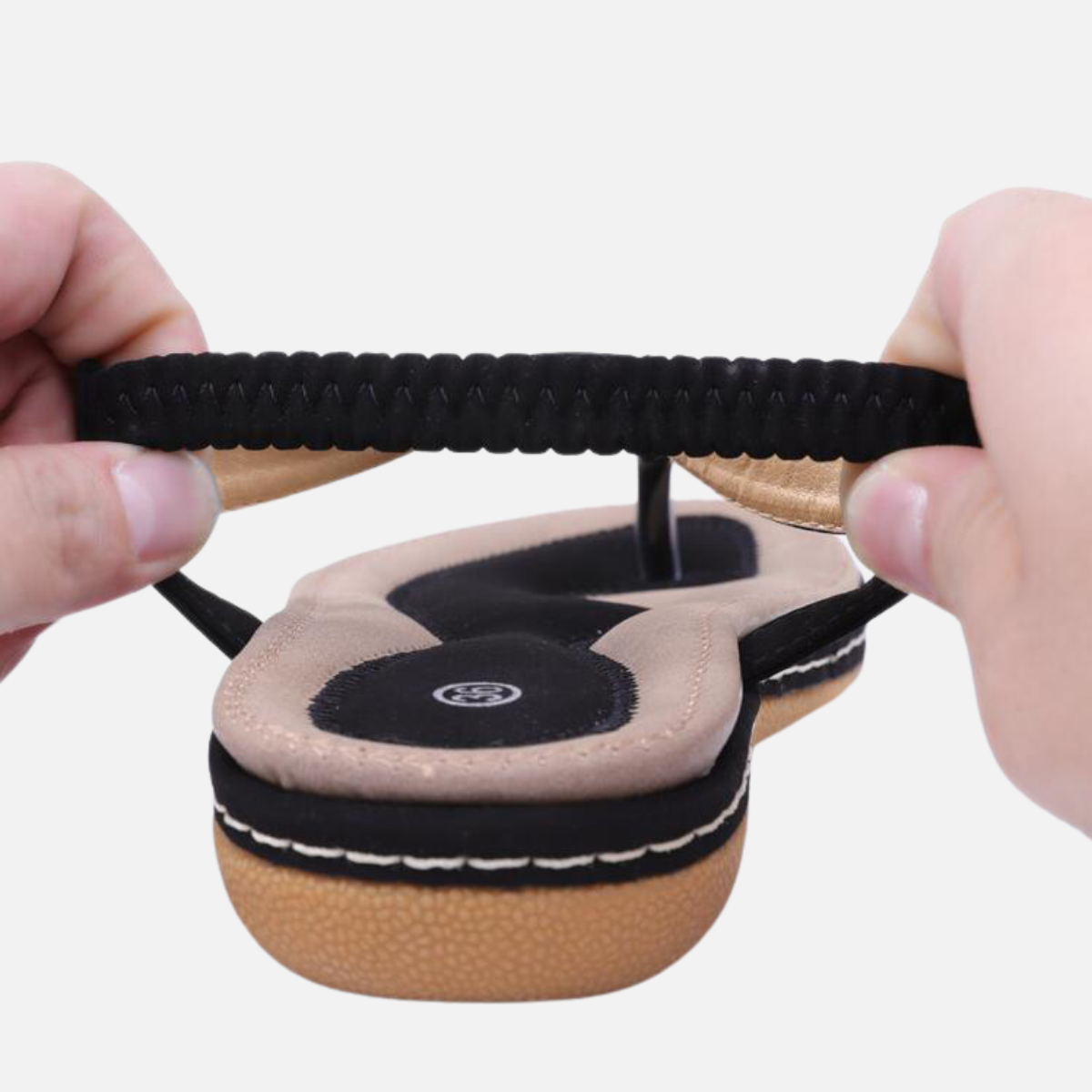 Laurior | Sandales plateforme décontractées pour femme avec bride à la cheville