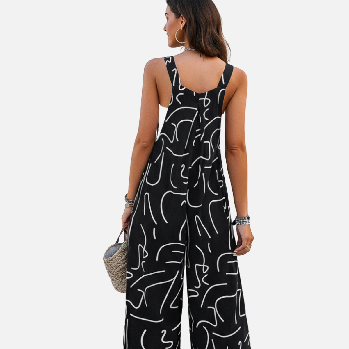 Laurior | Combinaison large confortable pour femme avec poches