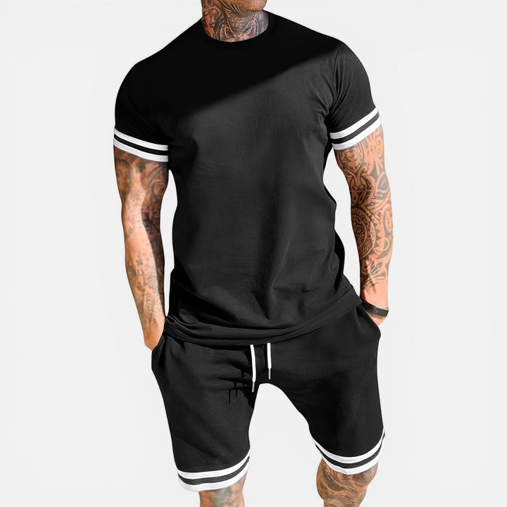 Laurior | Ensemble d’Été Deux Pièces Décontracté Coupe Slim pour Homme