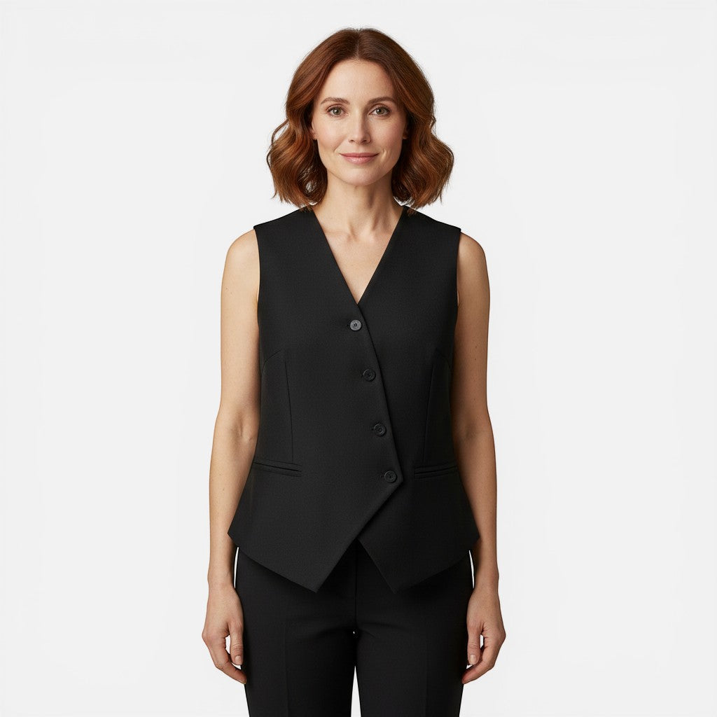 Laurior  | Blazer sans manches slim fit pour femme Style intemporel et ajusté