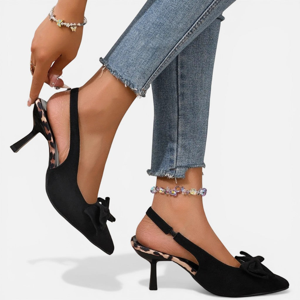 Laurior | Escarpins à bout ouvert pour femme – Chaussures de soirée formelles