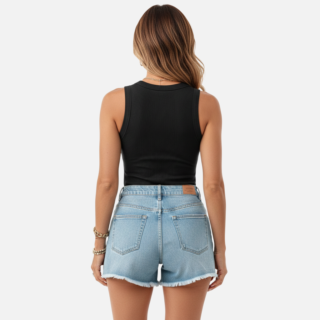 Laurior | Débardeur sans manches pour femme avec soutien-gorge intégré, coupe ajustée