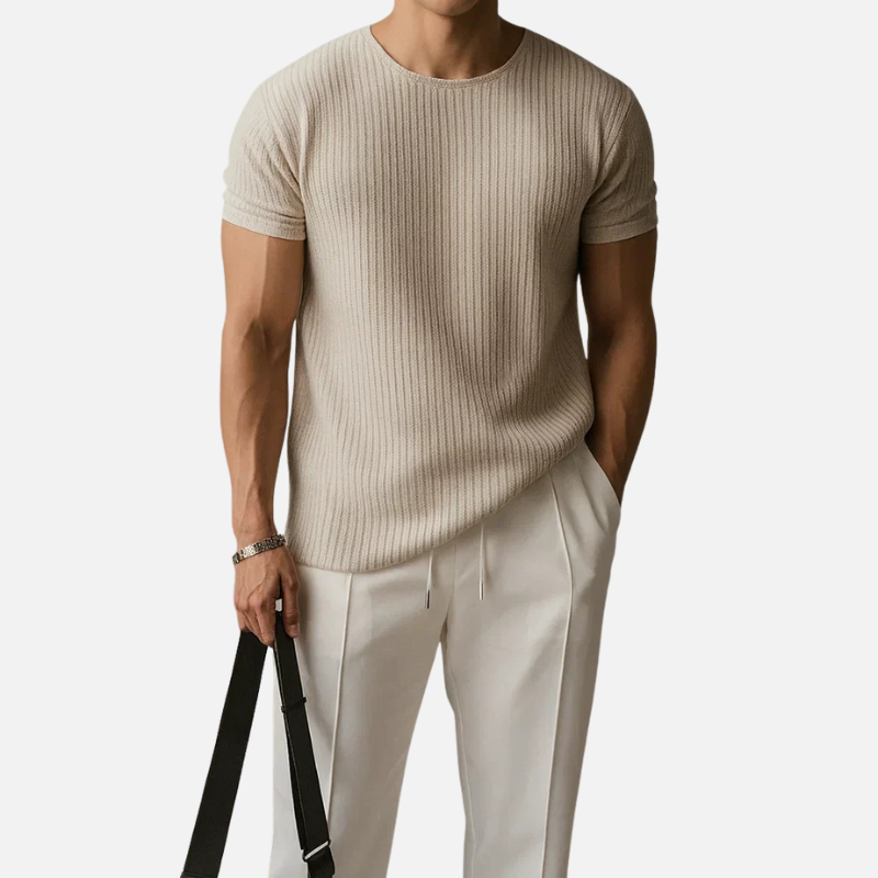 Laurior | T-shirt coton maille homme