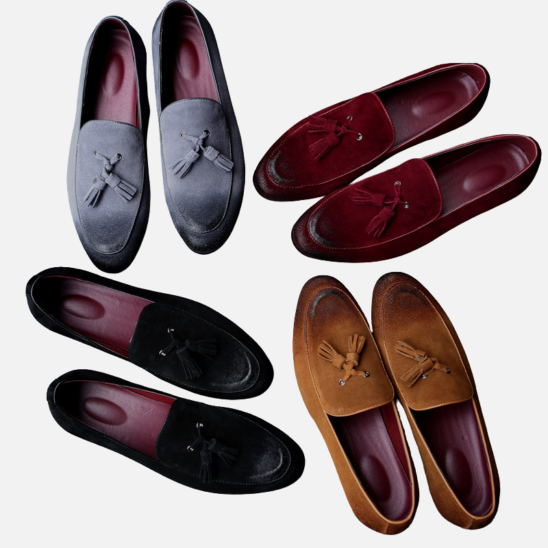 Laurior | Mocassins à Glands en Daim – L'Élégance Moderne et Confort Suprême Homme