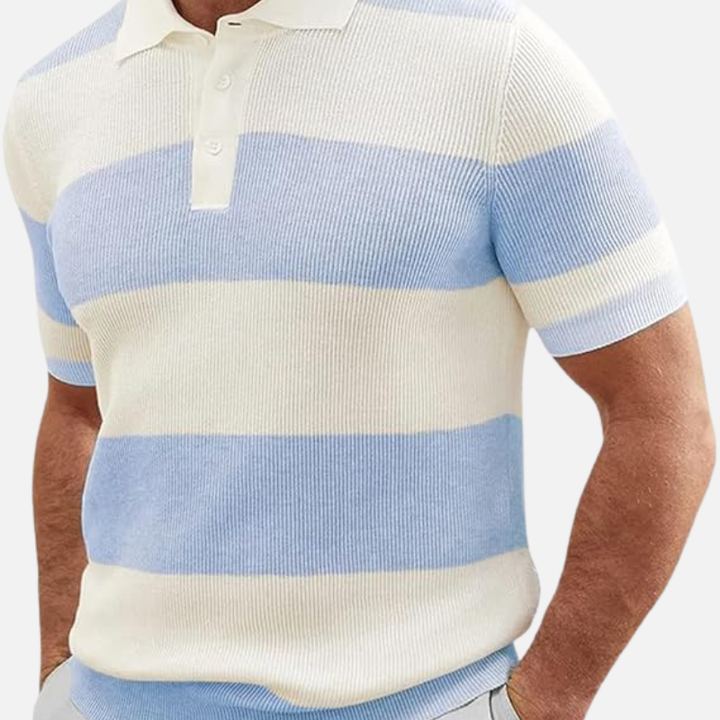 Laurior | Pull polo d'été pour homme, style revers léger