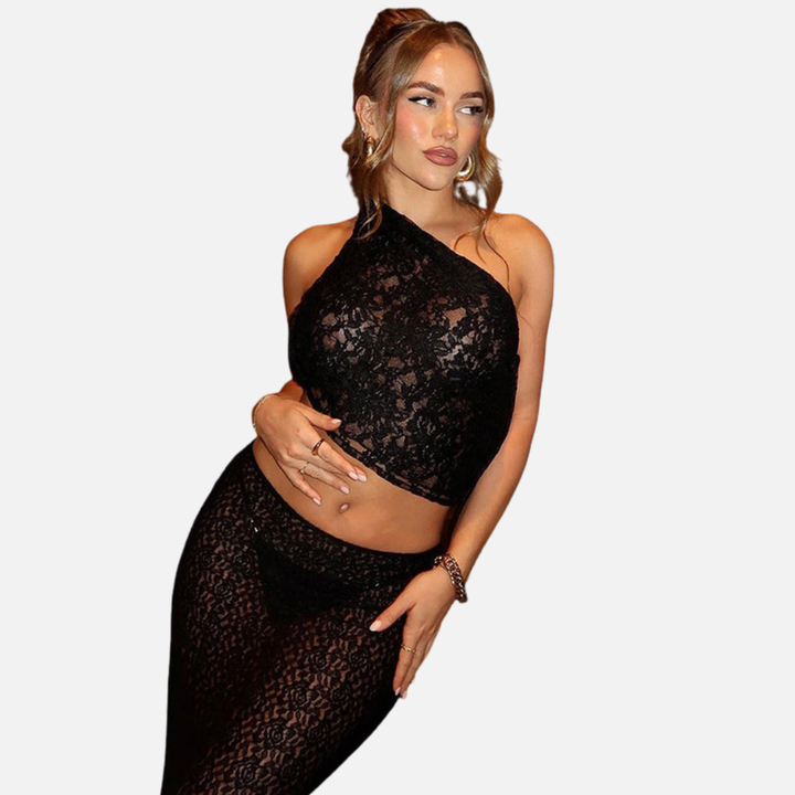 Laurior | Top d’Été Femme Coupe Ajustée Dos Nu Couleur Unie