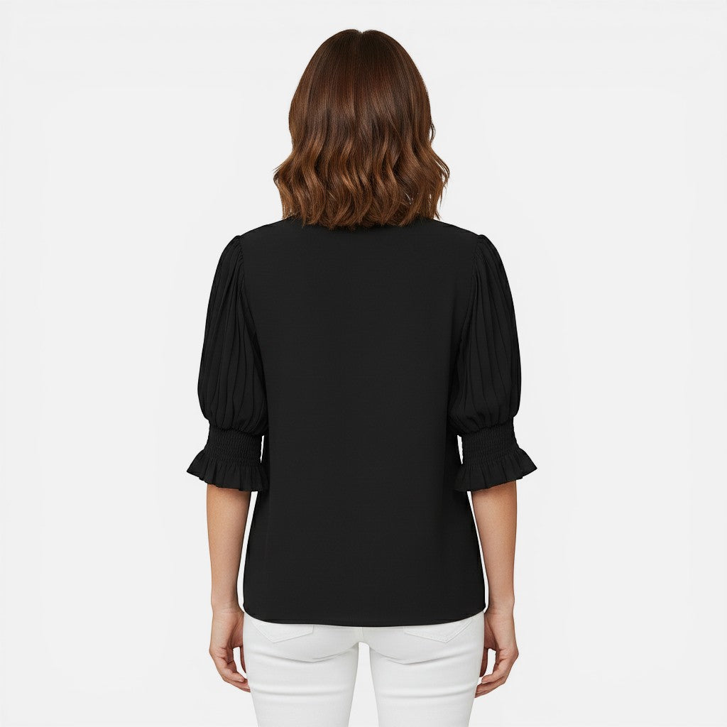 Laurior | Blouse élégante en mousseline pour femmes, idéale pour le bureau